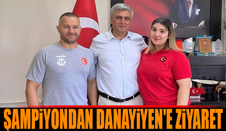 Şampiyon Fatmagül Çevik Mahmut Danayiyen’i Ziyaret Etti