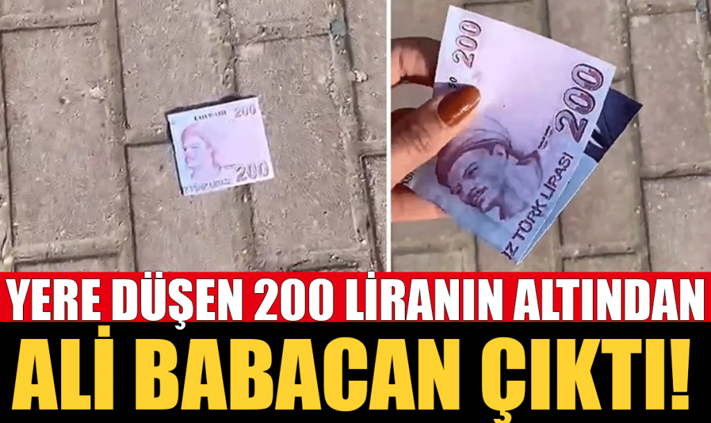 Yerde 200 lira görenler sinir krizi geçirdi! O isim yine Ali Babacan Çıktı!